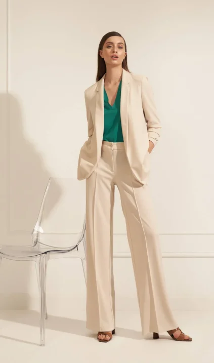 Classic beige trousers