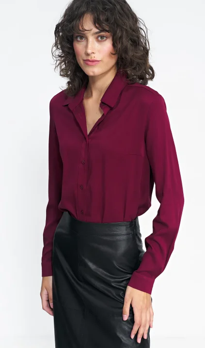 Claret viscose shirt