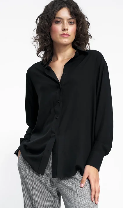 Black viscose shirt