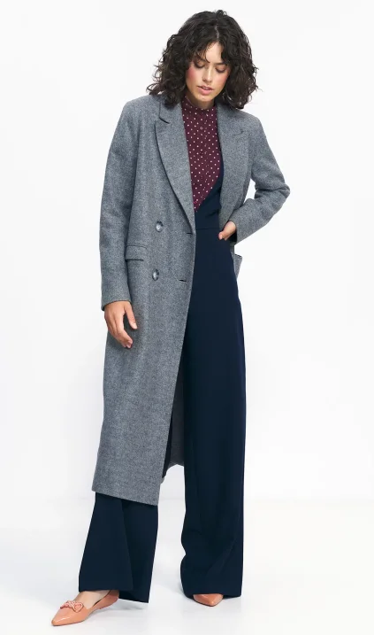 Grey oversize coat