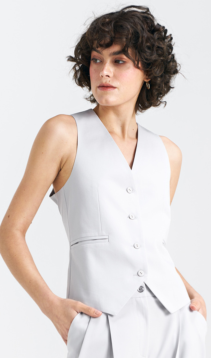 Classic vest - bright gray/pigeon