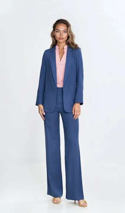 Rayon jacket - cobalt