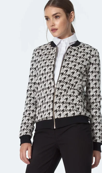 Bomber jacket in pepito pattern