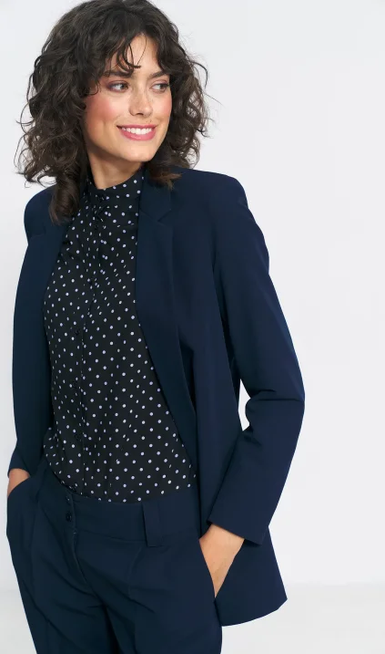 Classic blazer without buttons