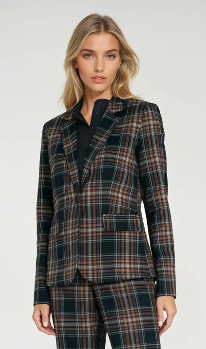 Classic blazer in navy check