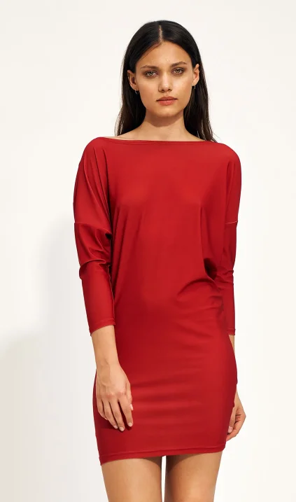 Red minimal mini dress